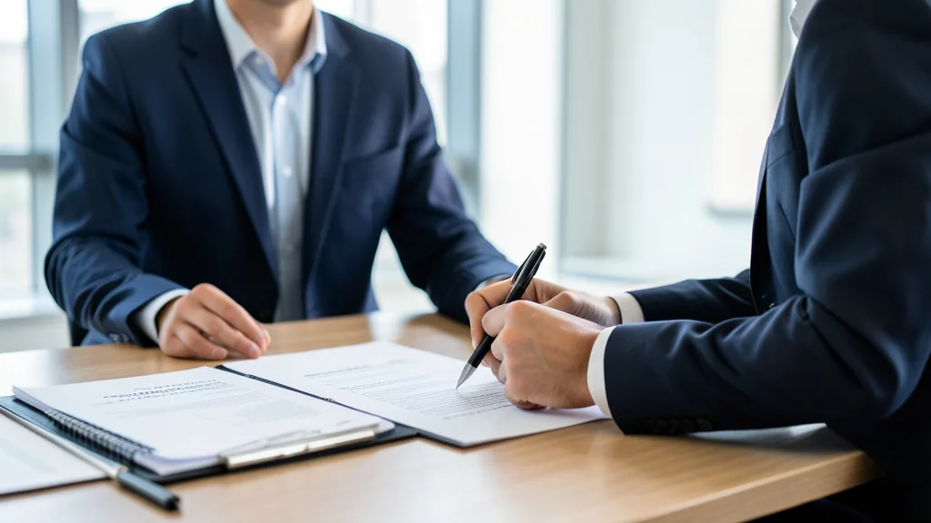 Entrepreneur working on a laptop