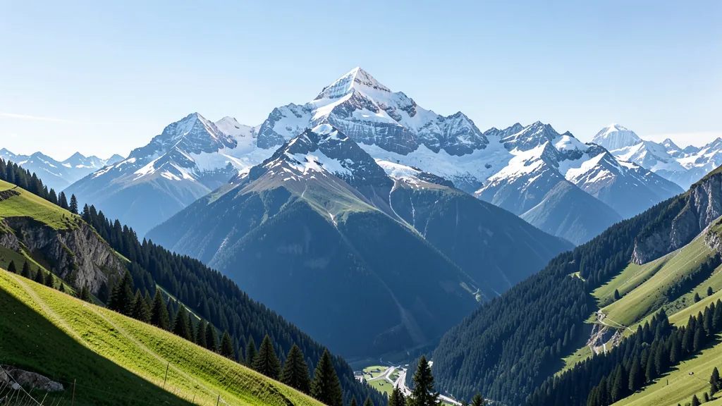 Swiss Alps and Modern Architecture